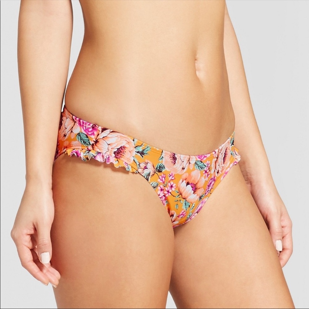 Floral Ruffle Hipster Bikini Bottom